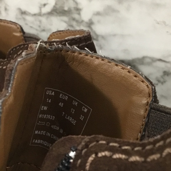 Hush Puppies Men’s Brown Suede Ankle Boots Size 14 - Picture 9 of 12